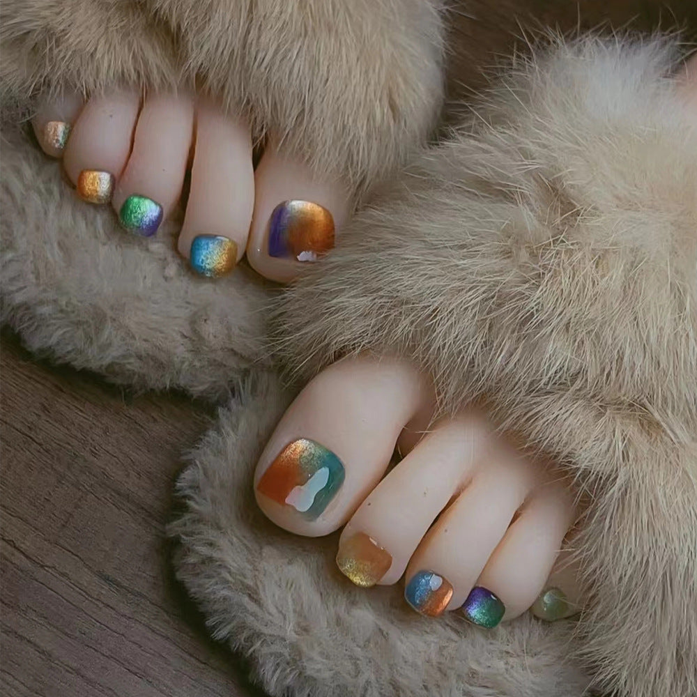 Rainbow Gradient Pedicure Set Kalsten