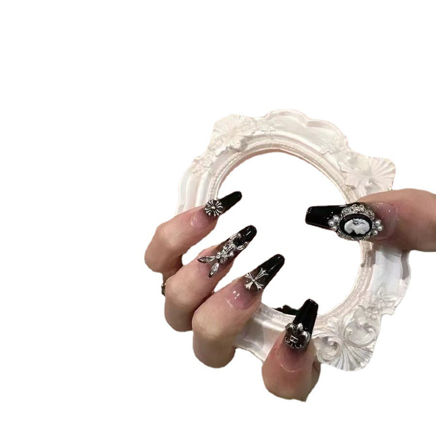 Deluxe Decorative Press-On Nail Set Kalsten