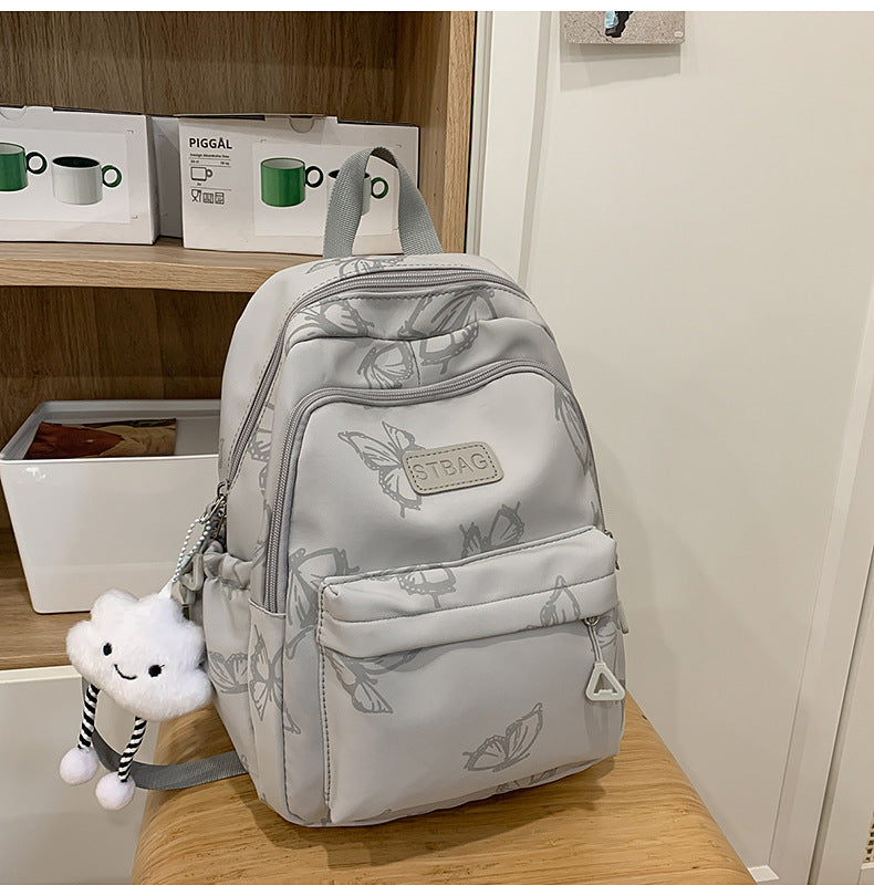 Butterfly Print Casual Backpack