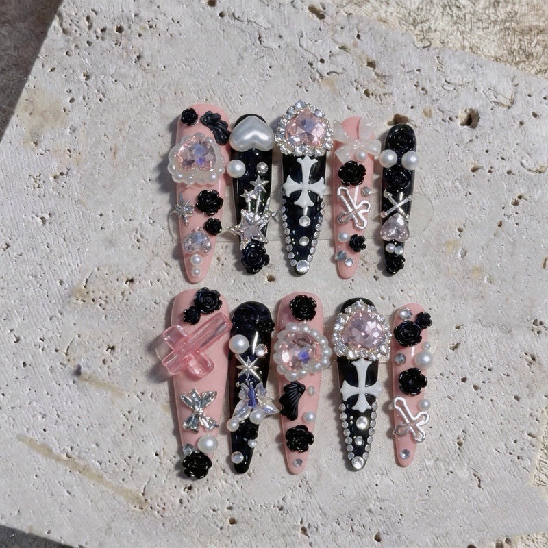 Gothic Decorative Press-On Nail Art Set