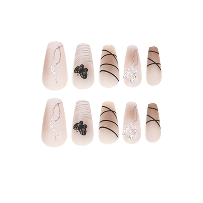 Artful Nail Extensions with Modern Graphics Kalsten