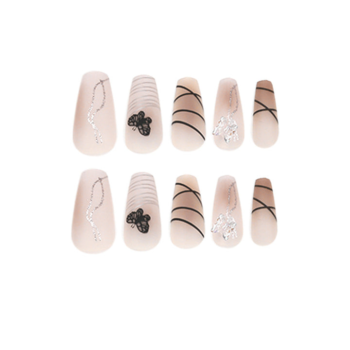 Artful Nail Extensions with Modern Graphics Kalsten