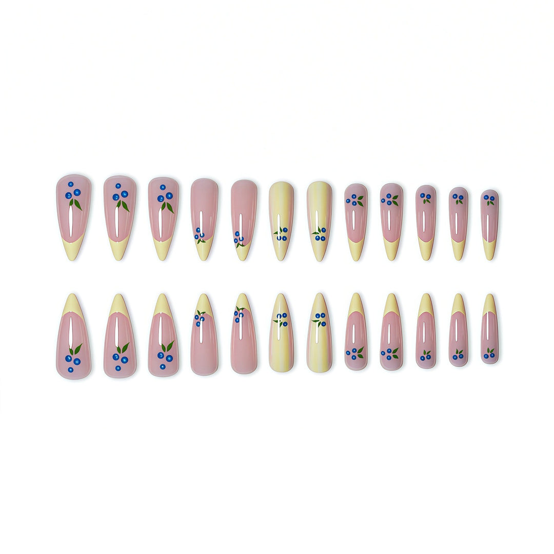 Artistic Floral Design Press-On Nails Kalsten