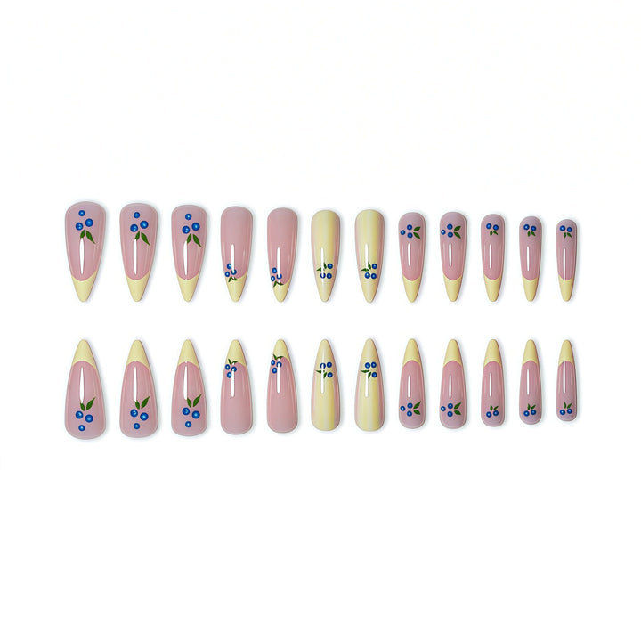 Artistic Floral Design Press-On Nails Kalsten