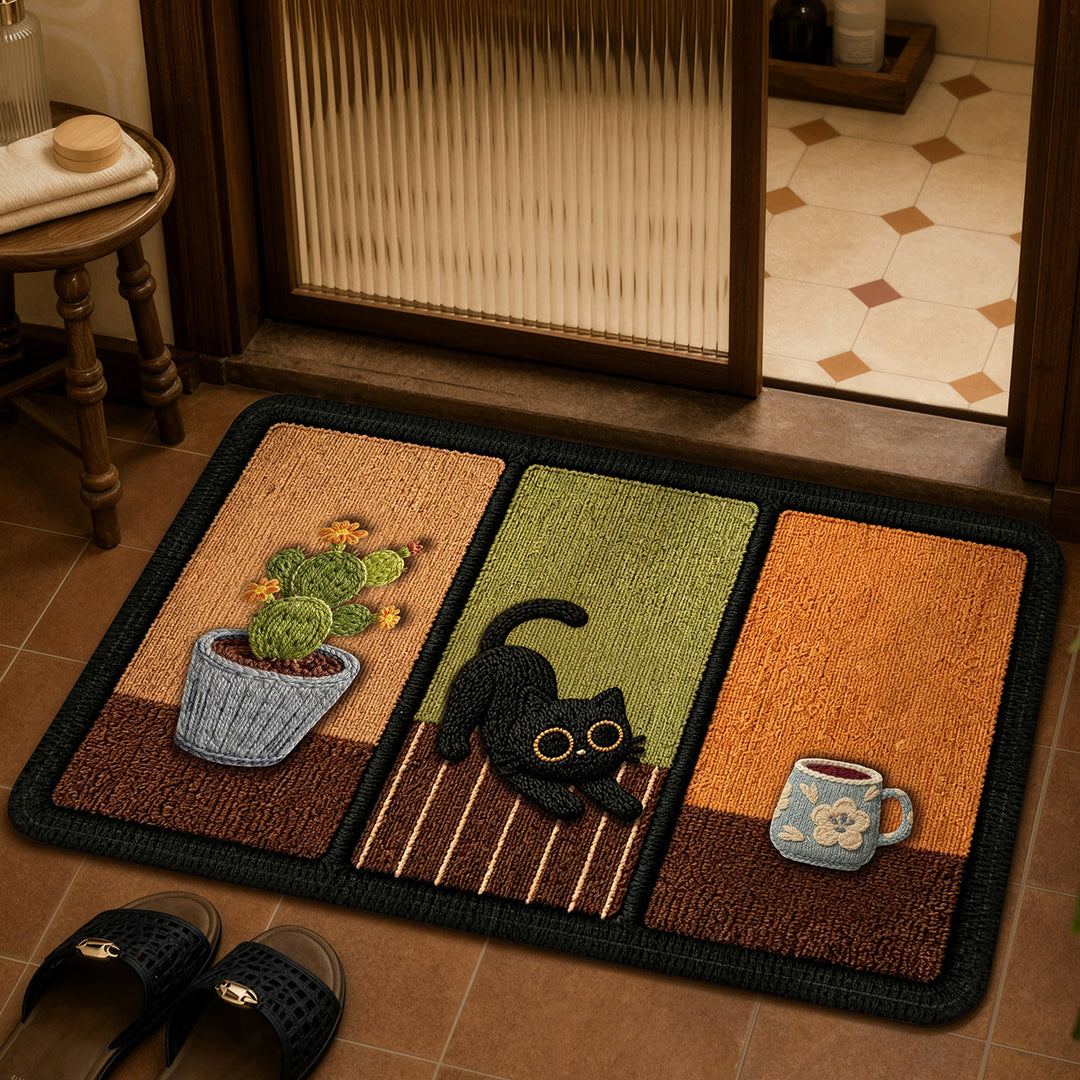 Cat-Themed Decorative Rug Kalsten