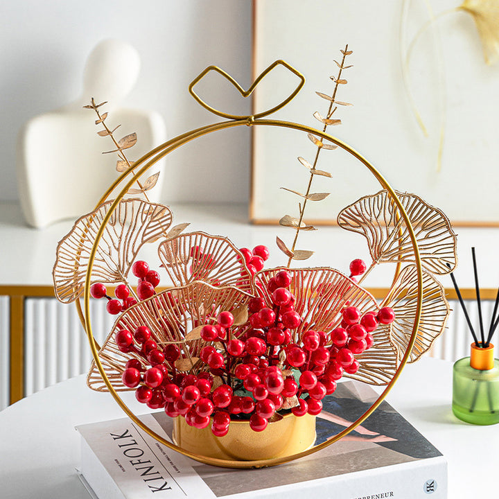 Decorative Floral Centerpiece for Indoor Display