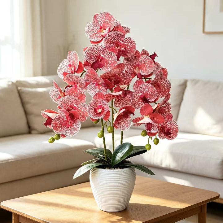 Artificial Orchid Plant for Home Decor Display
