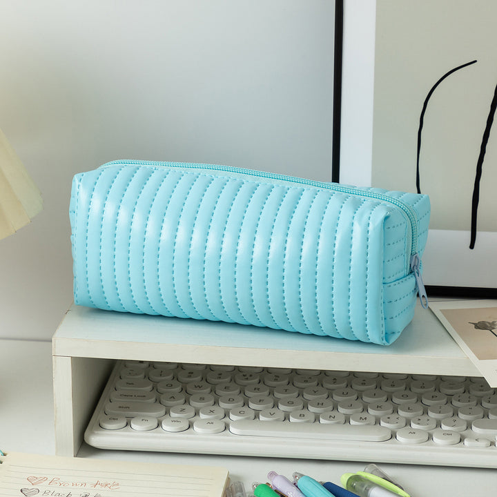 Textured Zippered Pencil Case Kalsten