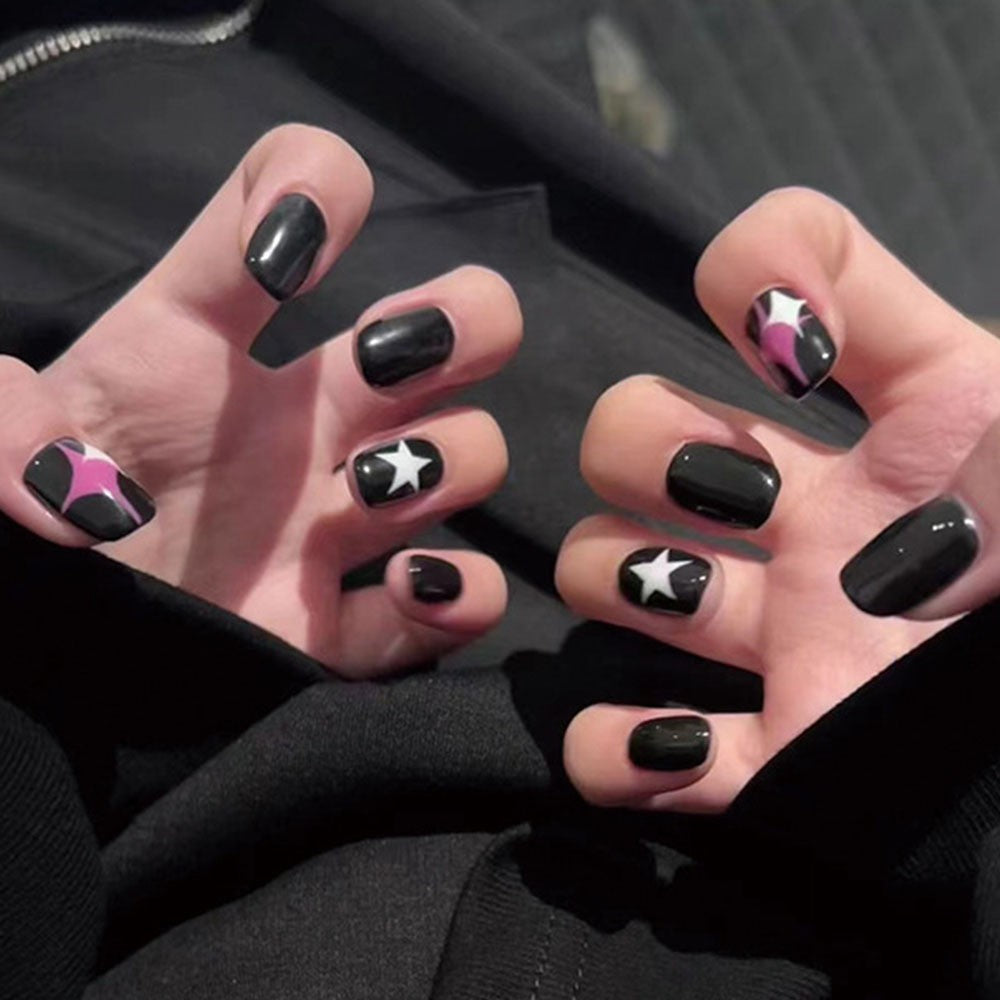 High-gloss artificial nails with rose effect Kalsten