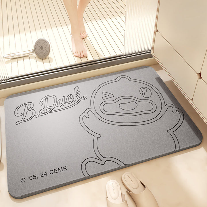 Playful Cartoon Bath Mat Kalsten