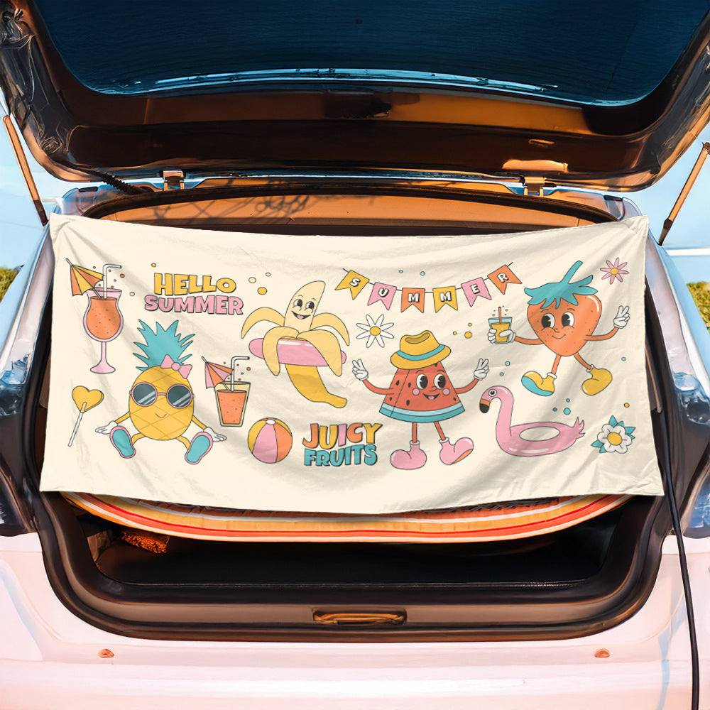 Trunk mat in creative flamingo design Kalsten
