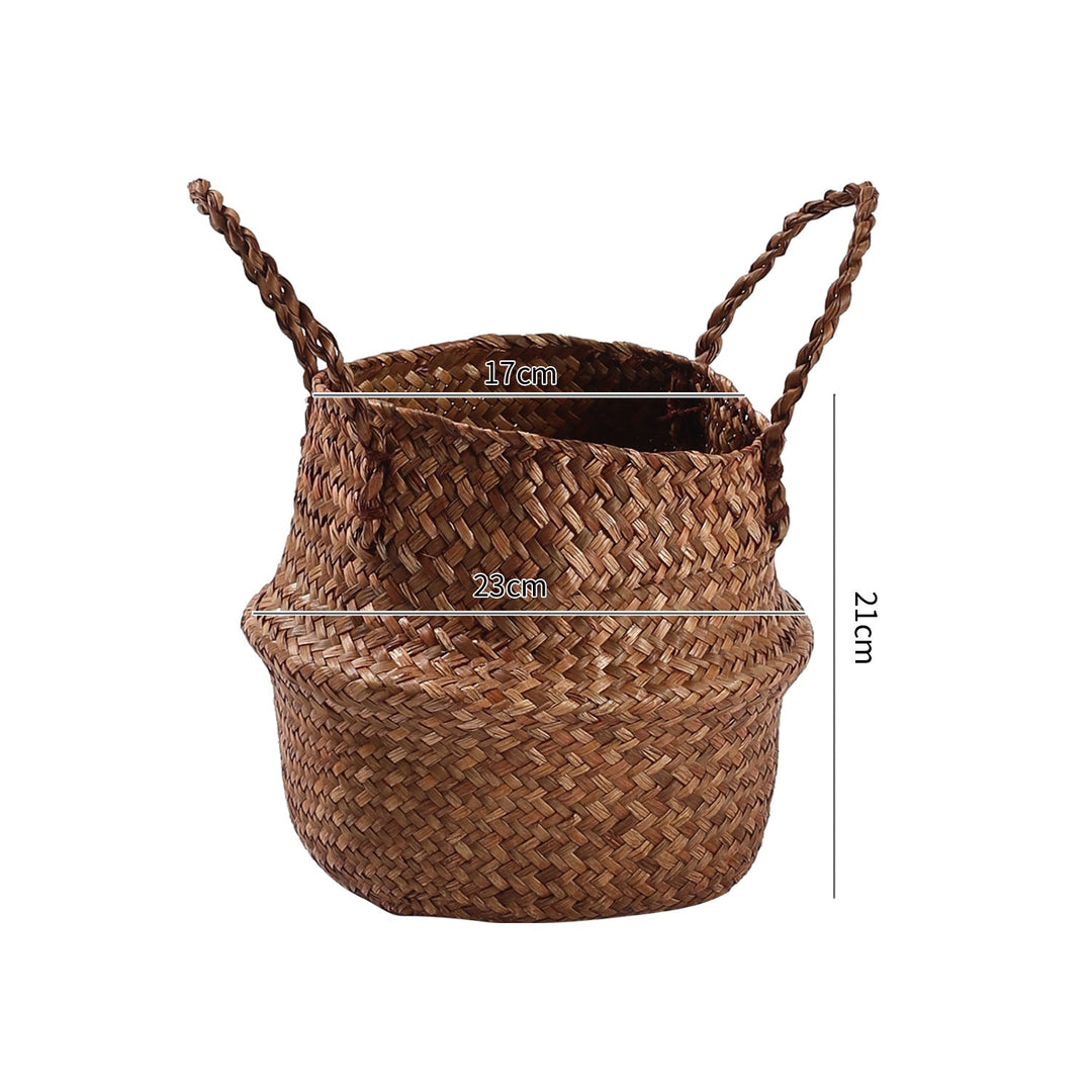 Handwoven Natural Fiber Storage Basket Kalsten