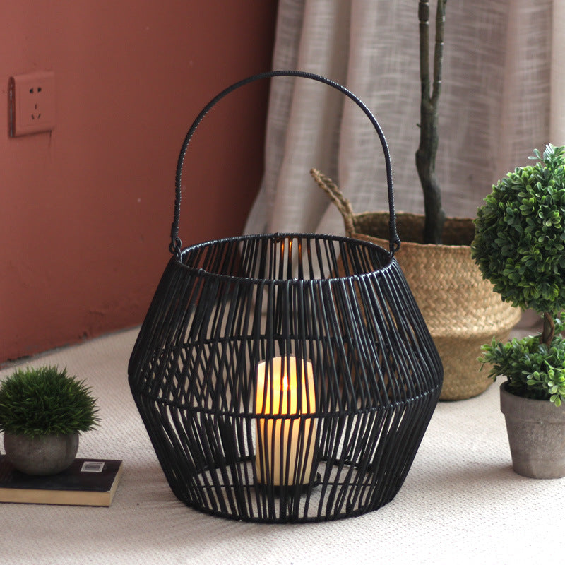 Decorative basket with handle Kalsten