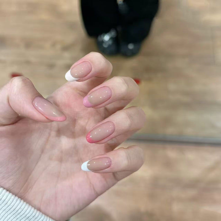 Elegant Ombre French Tip Nail Extensions Kalsten