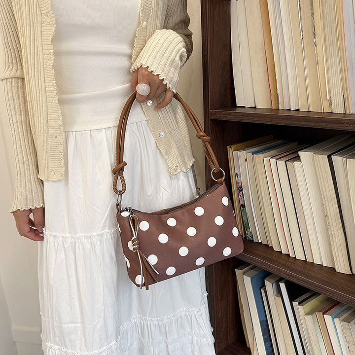 Casual Chic Polka Dot Handbag