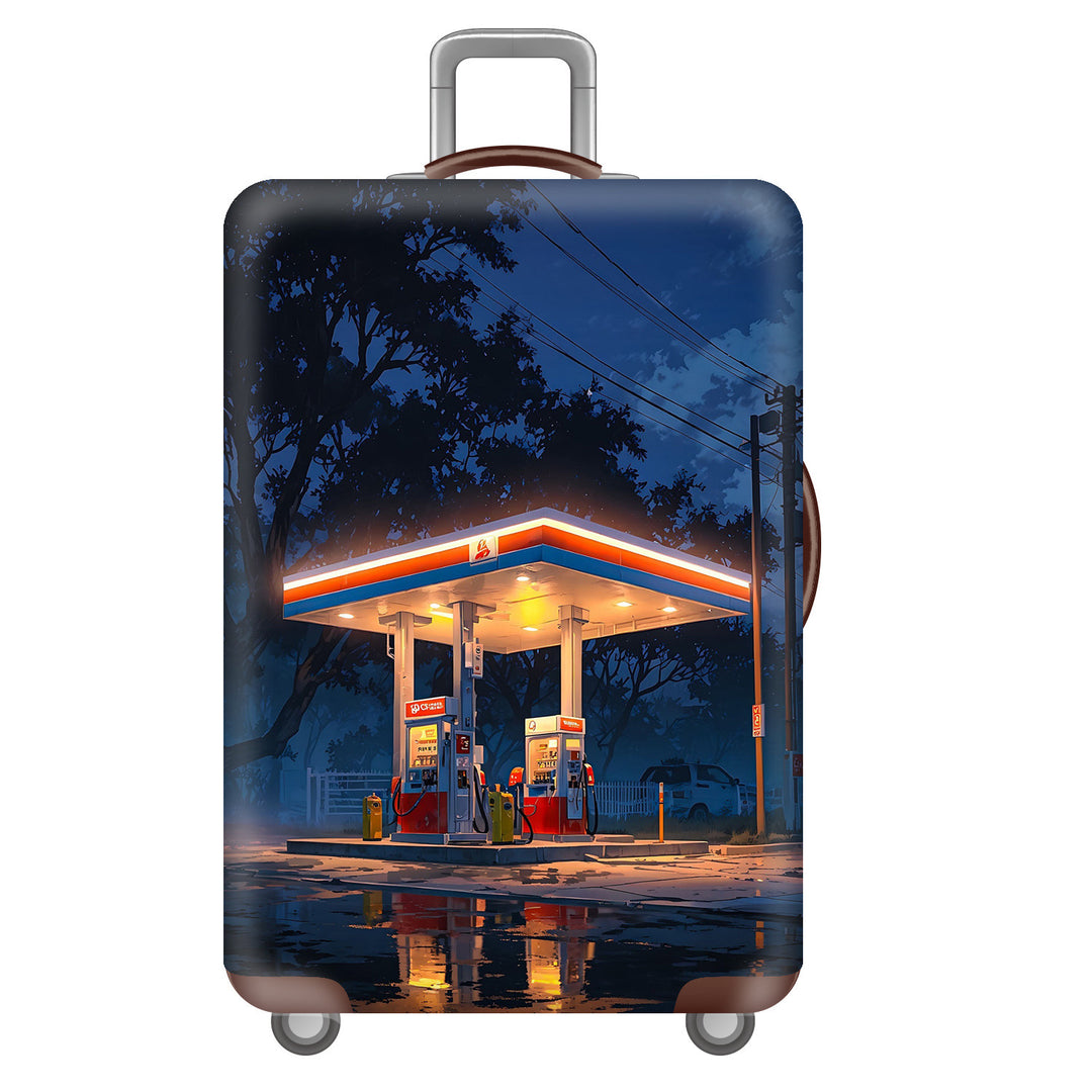 Unisex Hard-shell Suitcase with Impressive Futuristic City Design Kalsten