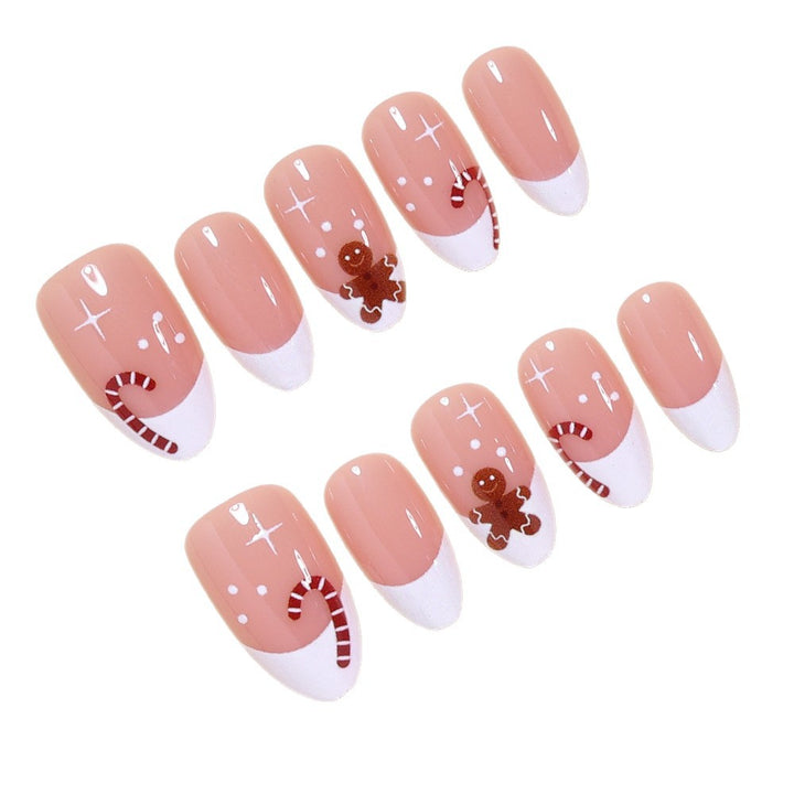 Holiday-Themed Press-On Nail Art Kalsten