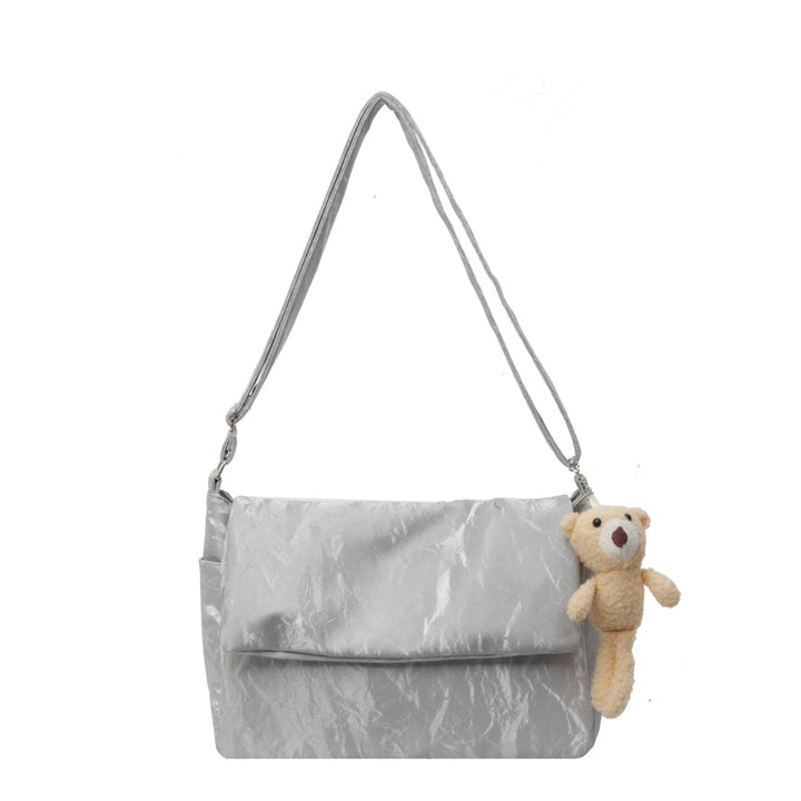 Textured Slouchy Shoulder Bag