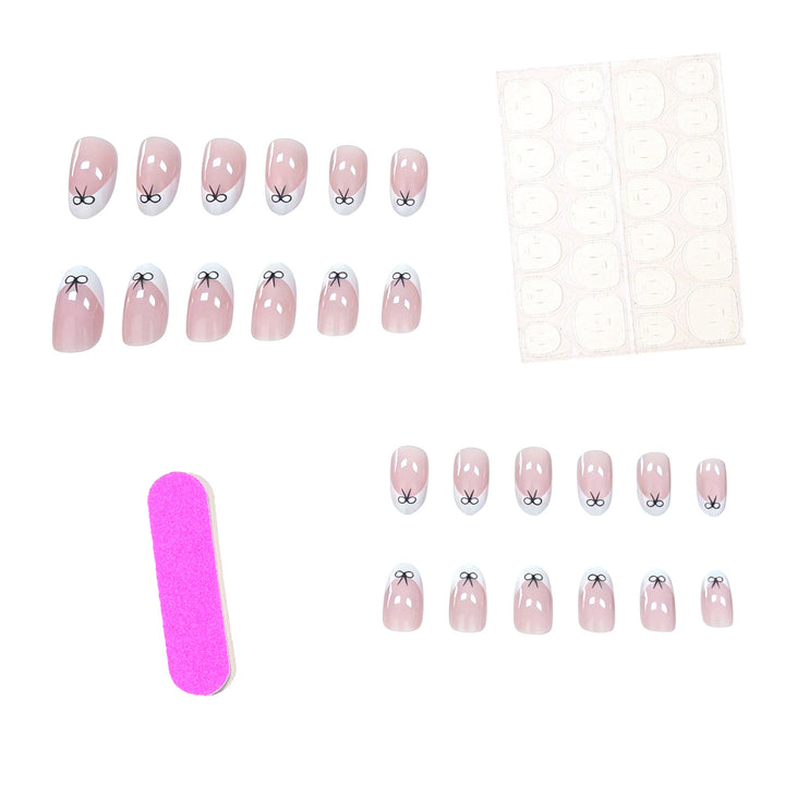 Artistic Bow-Embellished Nail Art Kalsten
