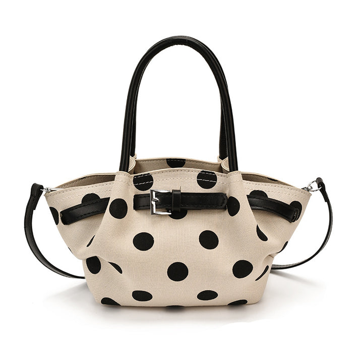 Polka Dot Structured Handbag Kalsten