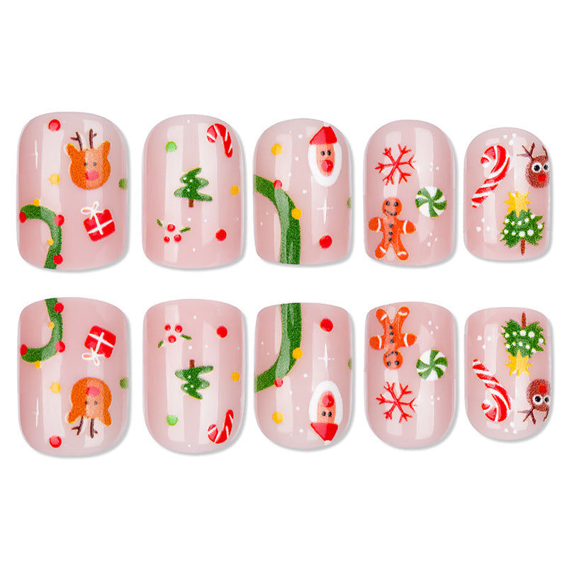 Festive Holiday-Themed Nail Art