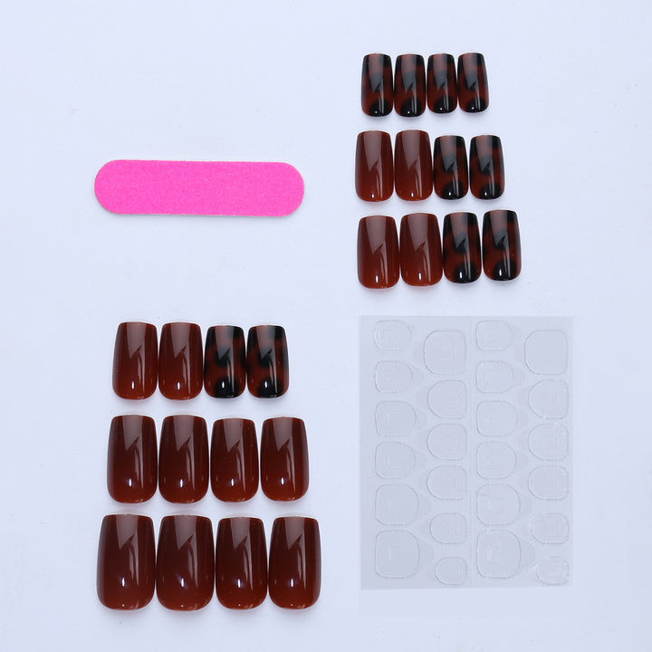 Nail art set with elegant leopard pattern Kalsten