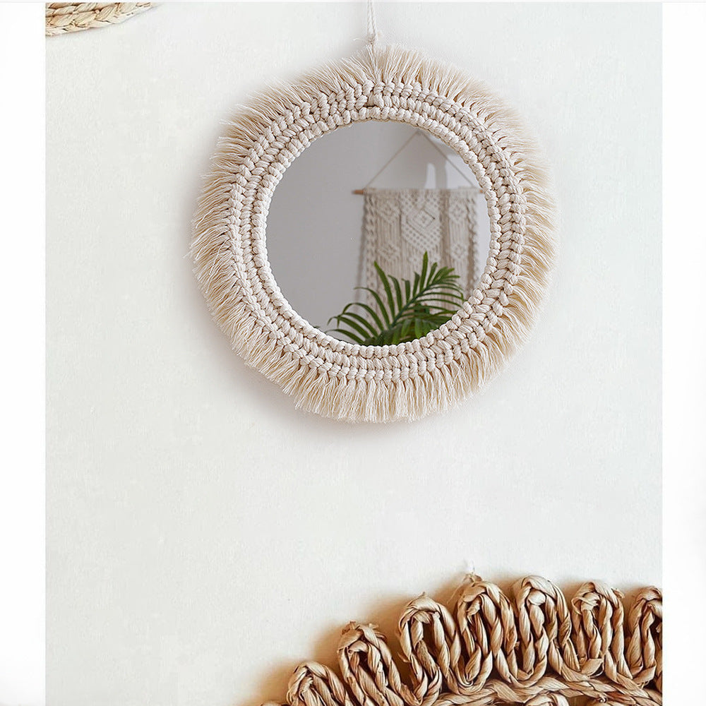 Decorative Macrame Wall Mirror Kalsten