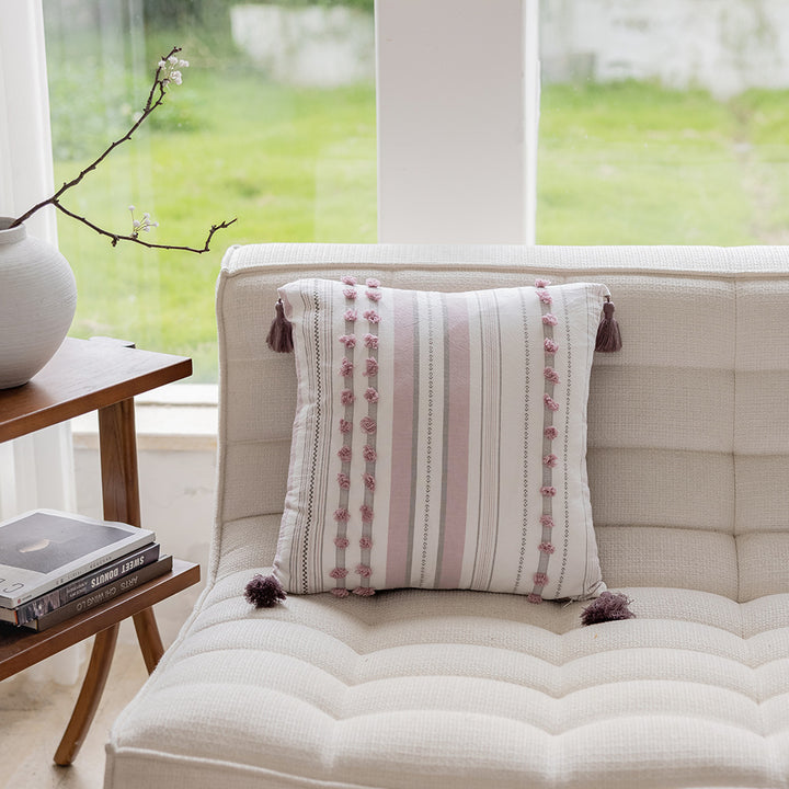 Decorative Pom Pom Accent Pillow