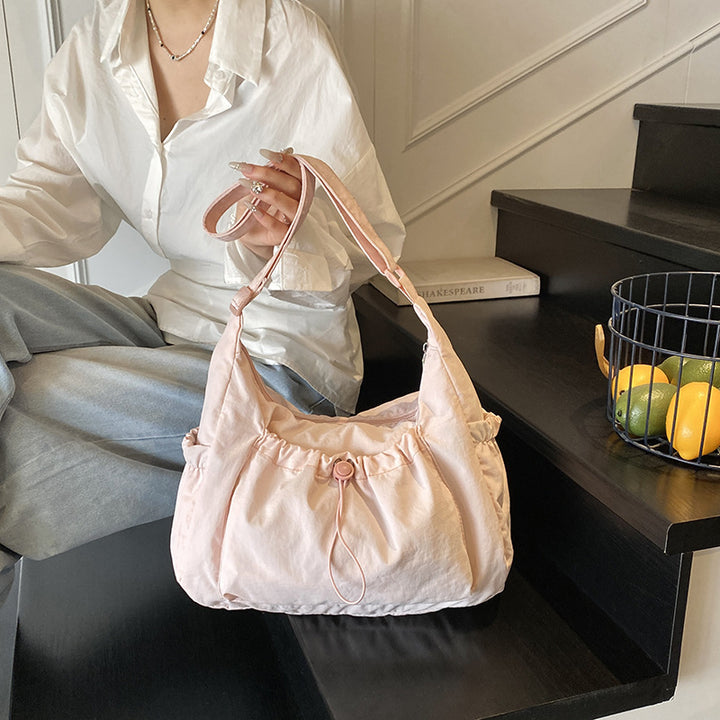 Minimalist Drawstring Hobo Bag