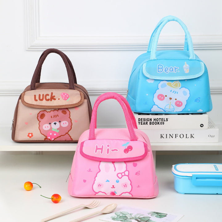 Cute Animal Character Insulated Lunch Bag