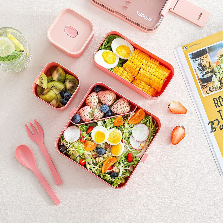 Portable Lunch Box with Cutlery