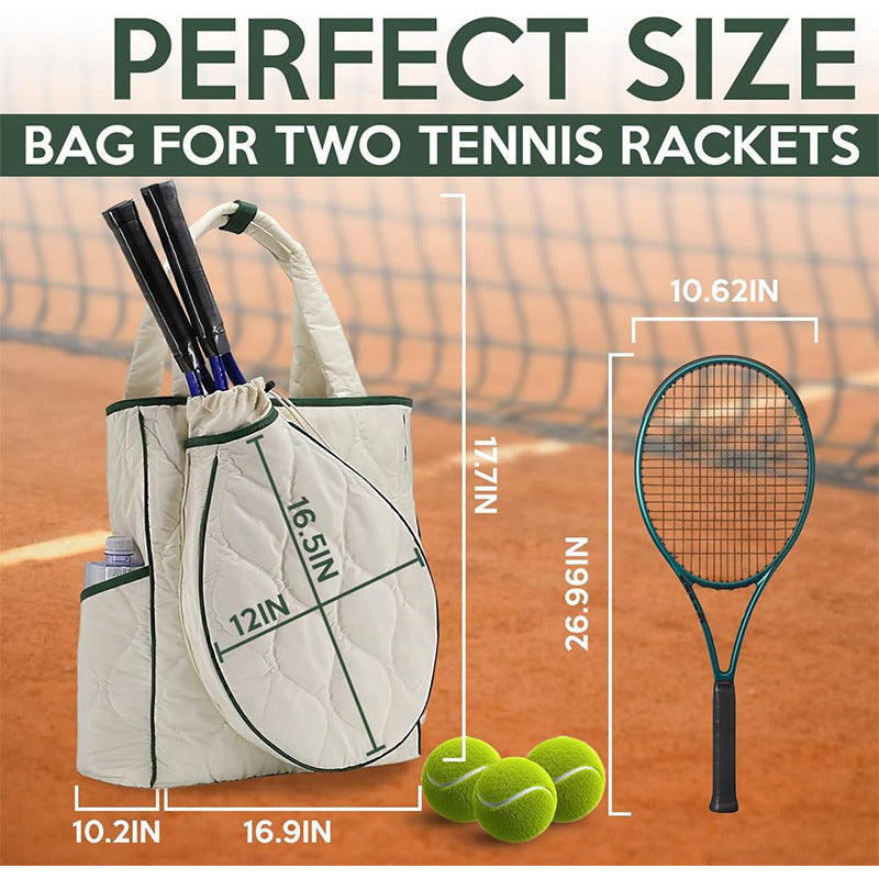 Sporty tennis bag with integrated racket and accessory compartment Kalsten