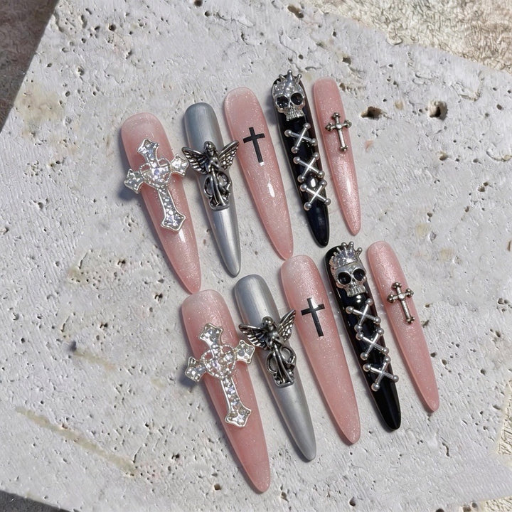 Gothic-Themed Decorative Nail Art Set