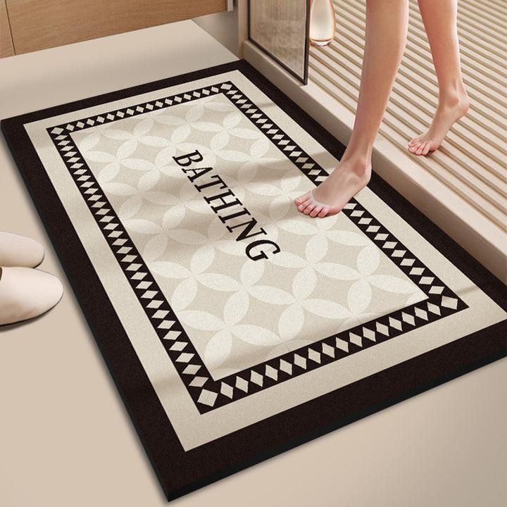 Absorbent Bathroom Floor Mat Kalsten