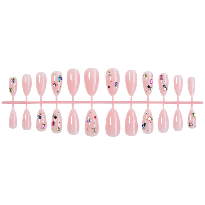 Decorative Gemstone Press-On Nail Art Set kalsten