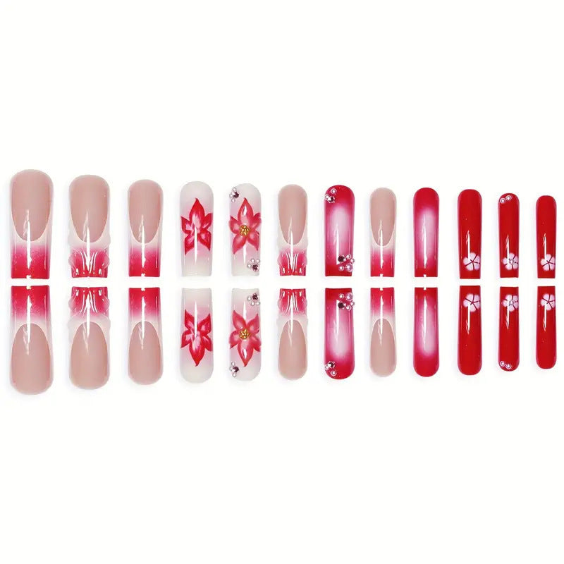 Floral Nail Art Extensions Kalsten