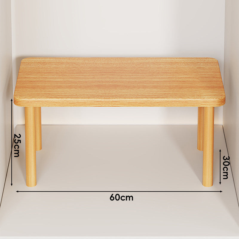 Adjustable Multi-Height Wooden Monitor Riser and Desktop Shelf