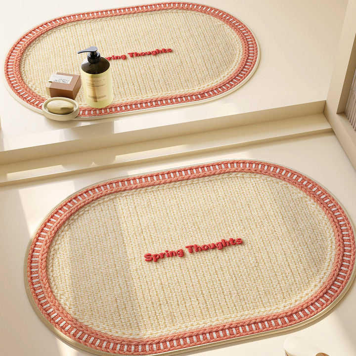 Heart-Patterned Bathroom Mat Kalsten
