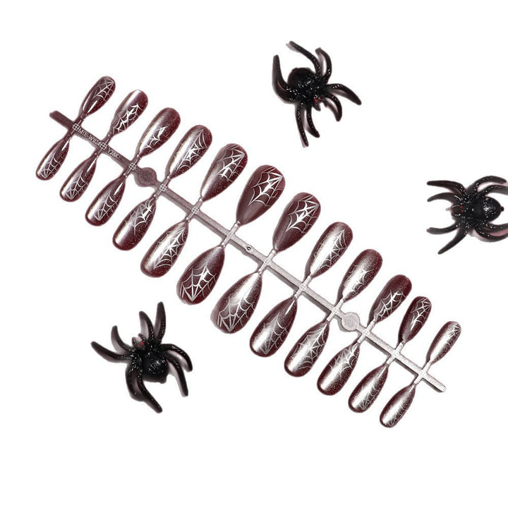 Gothic Spider Web Press-On Nails Kalsten