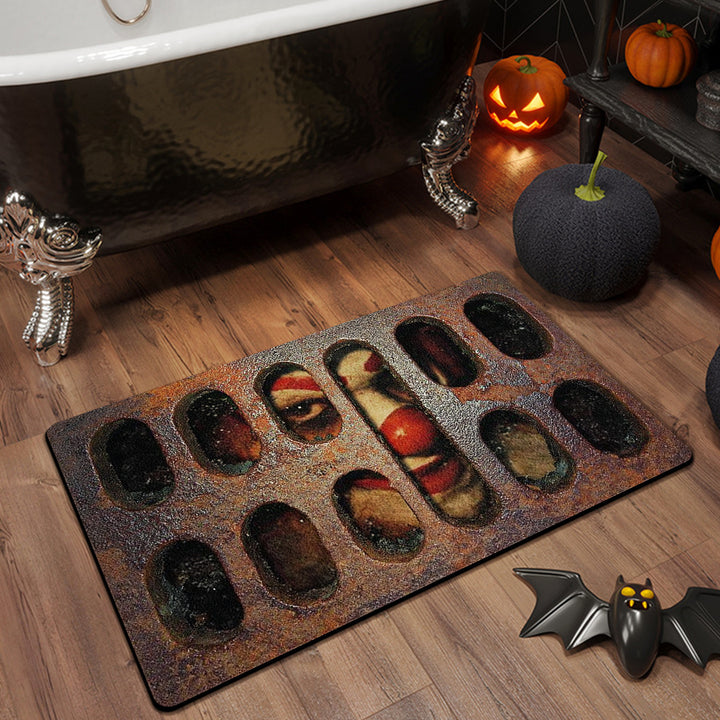 Halloween-Themed Bathroom Mat