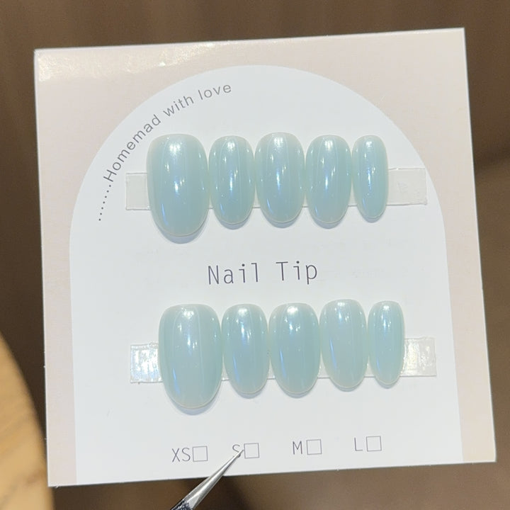 Artifical Nail Tips with Shimmering Effect Kalsten