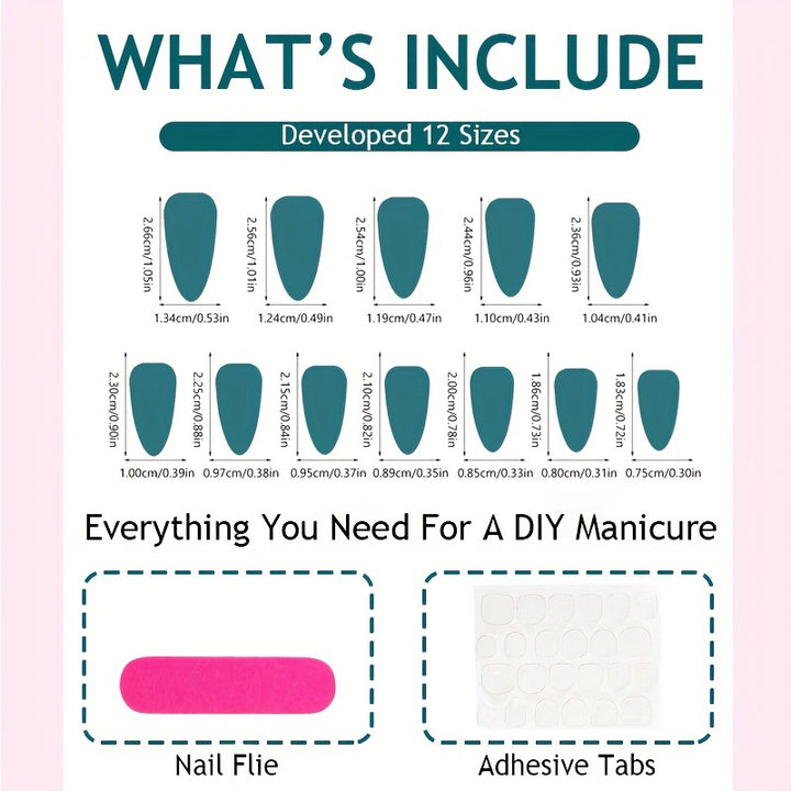 Artificial Flowers Nail Set Kalsten