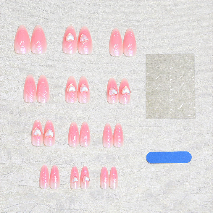 Artful Nail Tips with Transparent Design Kalsten