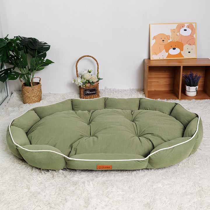Round Plush  Nest   Dog Bed