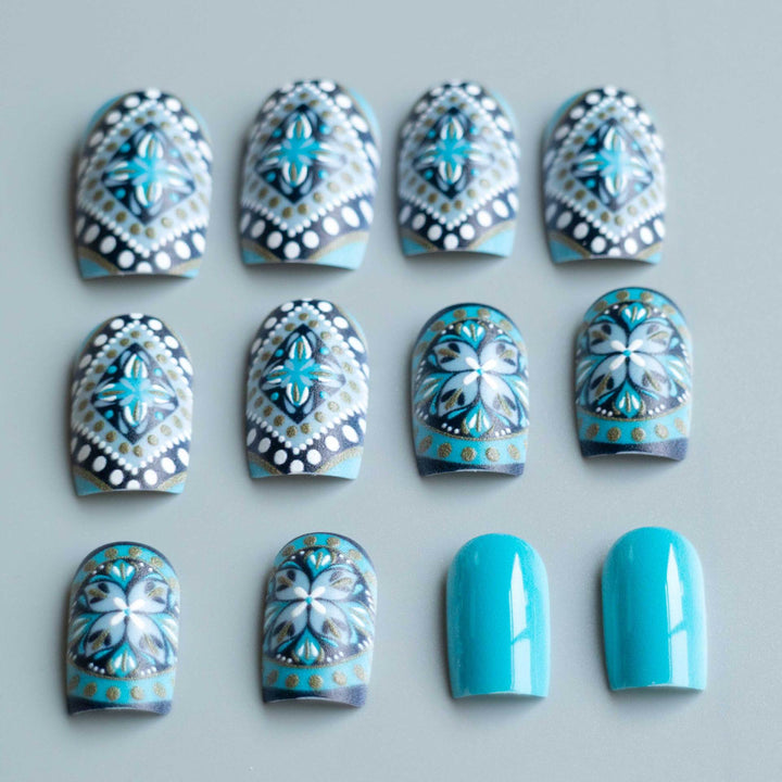 Artistic Bohemian Nail Art Set