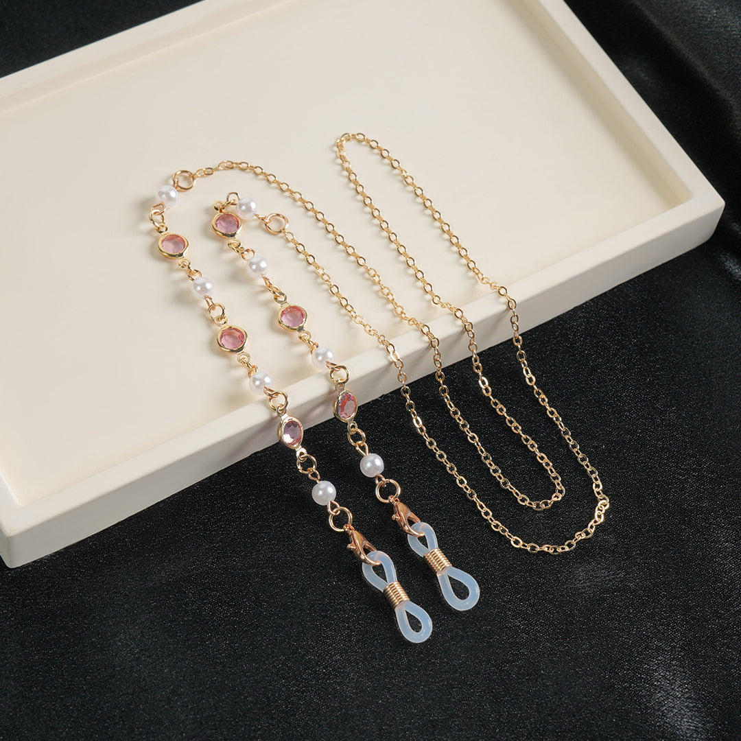 Elegant Gemstone Eyewear Chain Kalsten