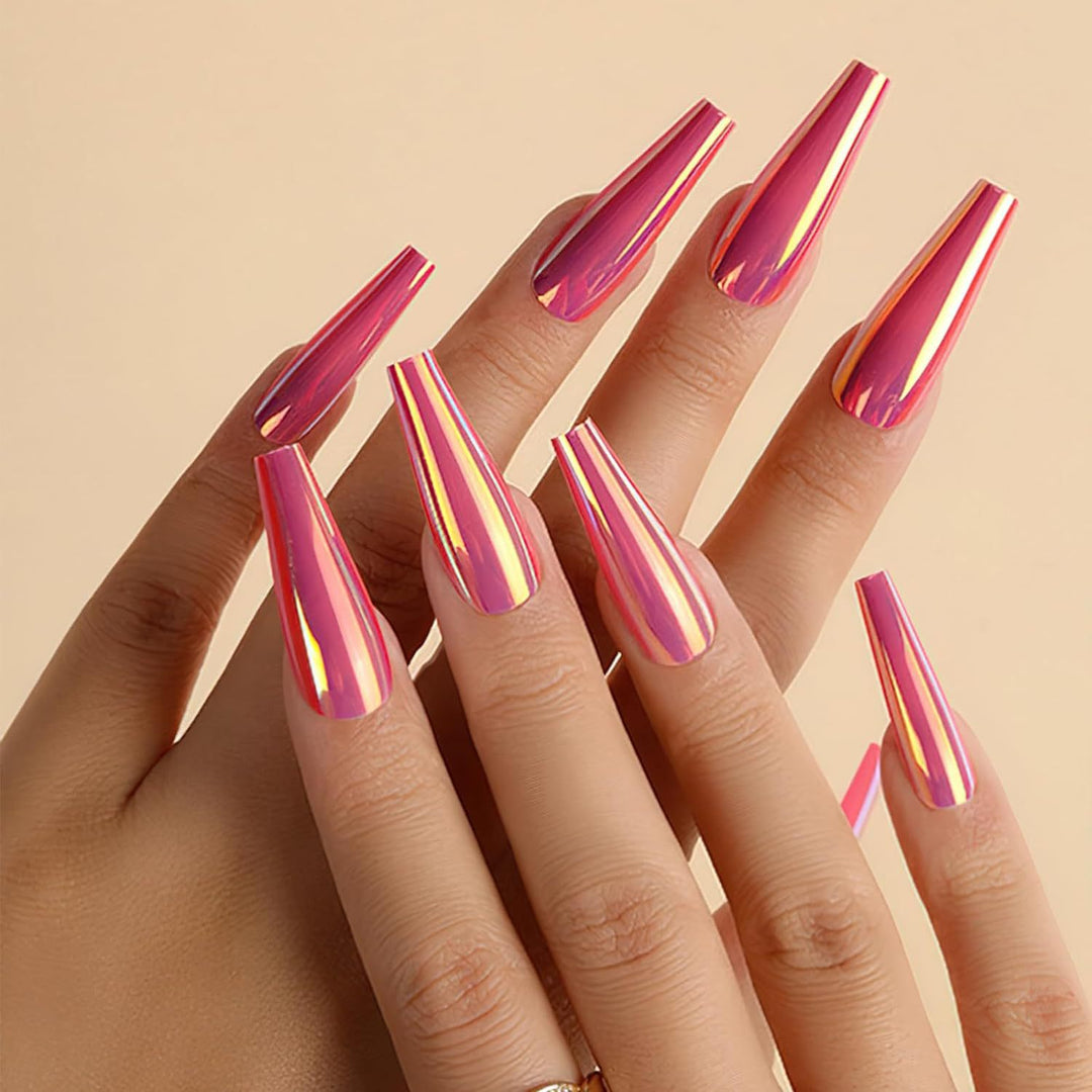 Artificial nails with holographic shine Kalsten