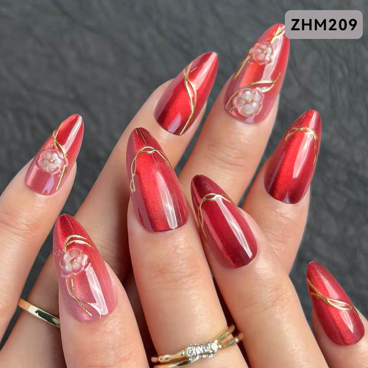 Decorative Press-On Nail Set Kalsten