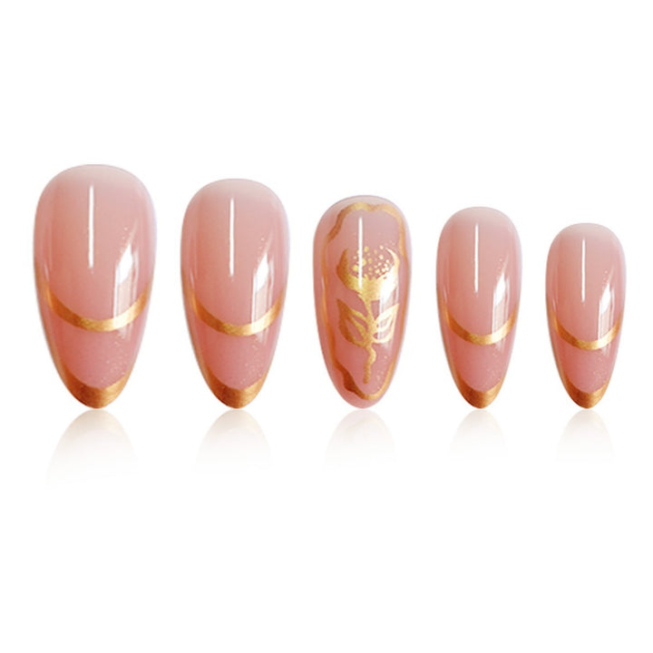 Elegant Floral Press-On Nail Set Kalsten 1787913793
