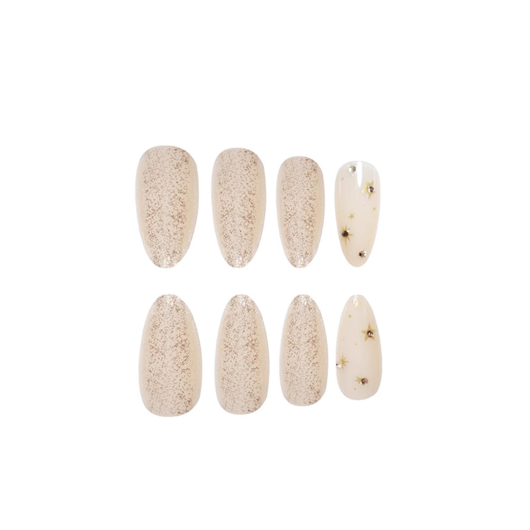 Glamorous Glittery Press-On Nail Art Kalsten
